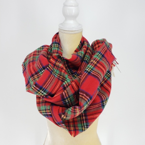 J. Crew Accessories - J. CREW | Reversible Wool Blend Tartan Scarf - NWT